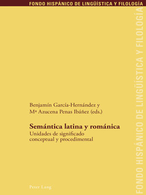 cover image of Semántica latina y románica